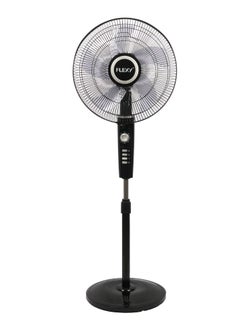 Buy 16 Inches Metal 5 Leaf Adjustable Height 3 Speed Stand Fan in UAE