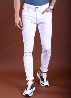 اشتري Tapered Fit Mid Rise Clean Look Stretchable Jeans في السعودية