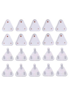 اشتري Baby Safety Electric Socket Plug Cover Guards Switchboard Dummy Socket Plug Cover Guards For Kids Protection (Pack Of 20White)(5A Small 16Pcs & 15A Large 4Pcs) في الامارات