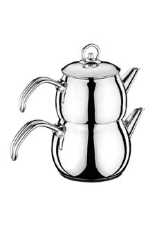 Buy Teapot Stainless Steel Teapot, Teapot with Handle Heat Resistant 1.2,1.8L 3PC in UAE