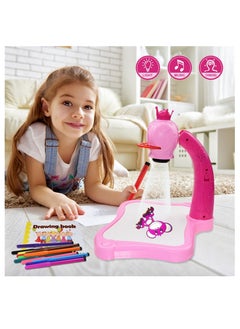 Buy Children Led Projector Art Drawing Table in UAE