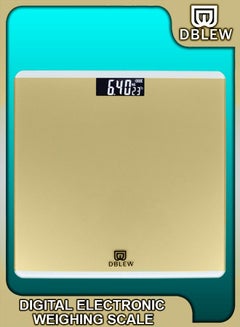 Buy Automatic Personal Glass Digital Weighing Smart Scale Intelligent Electronic Household Machine With LCD Display Accurate Body Fat Weight Measurement For Bathroom Kitchen Home Office lbs/kg in UAE