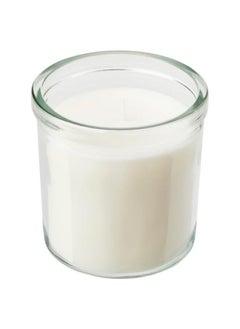 Buy Scented Candle In Glass  Vanilla Light Beige  40 Hr in Saudi Arabia