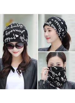 Buy New Womens Snood Scarf Convertible Twist CapBlack English Black English in Saudi Arabia