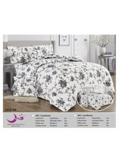 Buy Double Comforter Set Embellished System 4 Pieces Summer Inflated in Saudi Arabia