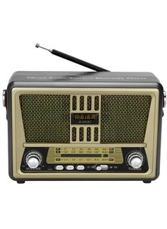 اشتري Classic Portable Radio with MP3 Player & Bluetooth, Sd Card Slot, Usb And Aux Port meier M-552BT في السعودية