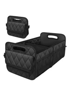 Buy Car Trunk Organizer for SUV, Car Organizers and Storage with 6 Pocket, Car Accessories for Women Men 50L Waterproof Polyester Trunk Organizer, Black in UAE