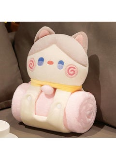 Buy Cartoon Polyester Blanket With Cat Doll Air Conditioning Blanket Office Nap Blanket 80x100cm in UAE