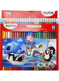 Buy Fatih 33260 TRIDOCIA Long color pencil – Set of 24 colors in Egypt