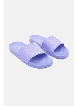 Buy Women Fashion Open Toe Slide Slippers, Light Blue in Saudi Arabia