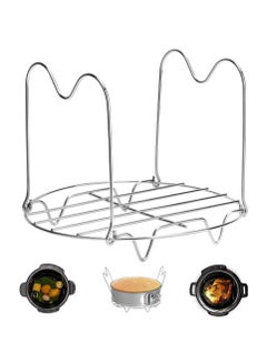 اشتري For Instant Pot 3 Qt Cooker Steamer Rack Trivet with Handles for Pot, Alamic Electric Pressure Cookers في الامارات