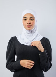 Buy Casual Plain-Basic hijab White in Egypt