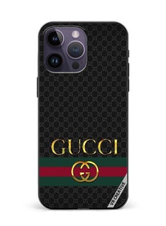اشتري Protective Case Cover For Apple iPhone 15 Pro Max Gucci Design Multicolour في الامارات
