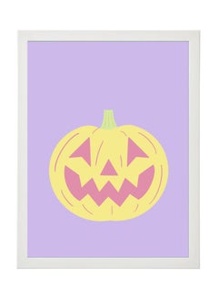 اشتري Halloween Cute Pumpkin Framed Poster 30x40cm - Spooky Halloween Wall Art Decor for Kids' Rooms, Home, Nursery, or Party -  Halloween Decoration Gift في الامارات