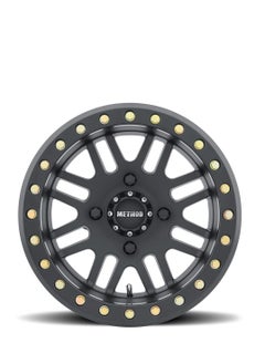 اشتري Method Race Wheels 406 UTV Beadlock Matte Black 14x8" 4x136", 0mm offset 4.3" Backspace, MR40648047544B… في الامارات