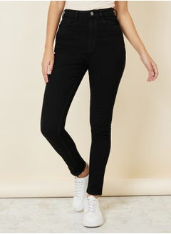 Buy High Rise Skinny Fit Ankle Length Jeans in Saudi Arabia