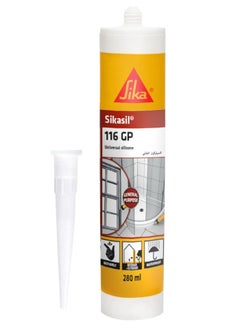 Buy Sika sikasil 116 silicone sealant best silicone sealant adhesive universal 280ml in UAE