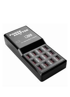 Buy USB 12 Port Multi Charger, Charge for Your Phone, Headphone, Game Controller All at the Same Time for Home and Travel the Perfect Power Charging Station for the Complete Family in UAE