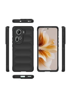 Buy Compatible with Oppo Reno 11 5G Case Cover,TPU Mobile Phone Soft - Black in Egypt