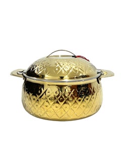 Buy Thermal lunch box with a perfect design, one piece, golden in Saudi Arabia