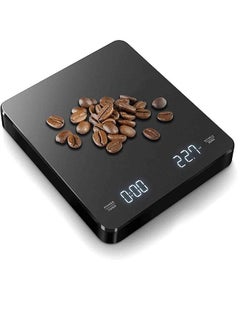 Buy Digital Coffee Scales with Timer,LED Digital Electronic Drip Coffee Scale,Kitchen Scale,Black in Saudi Arabia