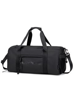 اشتري Premium Gym Bag Water Resistant Duffel Bag with Shoe Compartment and Detachable Shoulder Straps for Men and Women LX00537 Black في الامارات