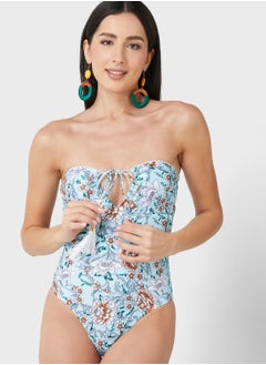 Buy Printed Strapless Swimsuit in Saudi Arabia