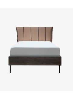 Buy Magnum Youth Bed 120 cm - Wooden Frame with Leather Headboard in Saudi Arabia