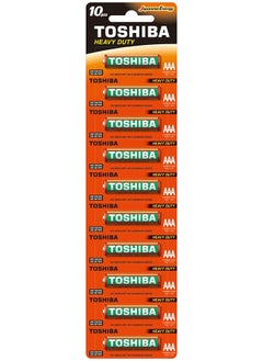 Buy Toshiba Heavy Duty AAA 10 Pcs Battery Pack in UAE