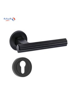 Buy Rosette Dognlar Turkish Fest Cylinder Door Handle Set – Matt Black in Egypt