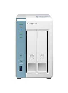 اشتري QNAP 2 Bay NAS Server, Alpine AL-314 Processor, Quad-Core 1.7 GHz, 4GB SO-DIMM DDR3 RAM, 2.5 GbE LAN (Without Hard Drive) في الامارات