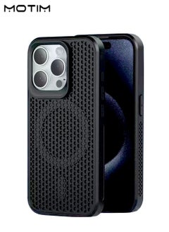 Buy Iphone 16 Pro/16 Pro Max Case Cover, Compatible with MagSafe, Heat Dissipation Simple Hollow, Shockproof Anti Drop Military-Grade Protective Cover in UAE