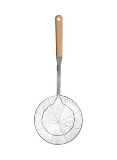 Buy Food Oil Strainer With Wooden Handle - (Normal Size  Silver) in Egypt