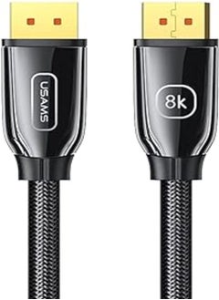 Buy Usams Us-Sj532 U75 8K Dp To Dp 1.4 Hd Video Cable With 2M Length Thanks To The Technology Used, The Cable Ensures Safe Use For A Long Time in Egypt