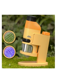 اشتري Pocket Microscope for Kids, Portable Microscope Handheld Microscope 60x-120x Mini Microscopes for Kids Ages 8-12, Handheld Digital Microscope for Kids Students Adults Home School في السعودية