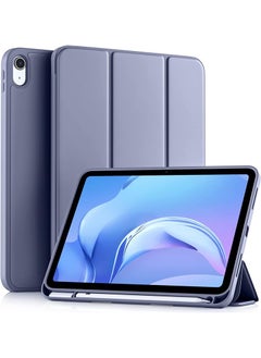 اشتري Protective iPad 10th Gen 10.9 Case 2022, Slim Stand Smart Cover With Pencil Holder And Trifold Stand -Dark Grey في الامارات