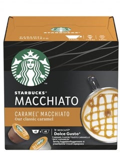 Buy Nescafe Dolce Gusto Caramel Macchiato 12 Capsules 127.8g in UAE