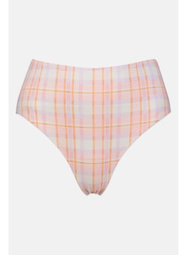 Buy Women Plaid Bikini Bottom, Pink/Lilac in UAE