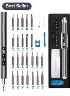 Buy Electric Screwdriver, New Version 28 in 1 Mini Electric Screwdriver Set, Rechargeable Repair Tools Kit, Precision Screwdriver with Type-C Charging, for Smartphones,Toys, PC in Saudi Arabia