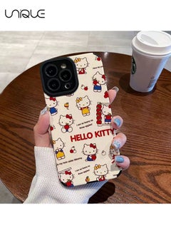 Buy Compatible with iPhone 15 Pro Max Case, Hello Kitty Case, Stylish TPU Drop Protection - White in Saudi Arabia