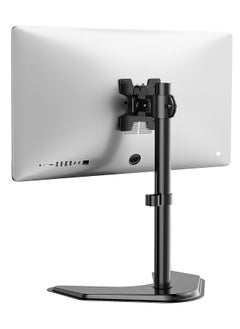 Buy Single Monitor Stand, Adjustable Monitor Stand for One Screen up to 32inch,Black in Saudi Arabia