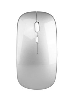 Buy Rechargeable Wireless Mouse With Receiver Silver in UAE