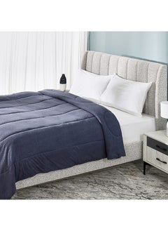 اشتري Melange Comforter, Navy - 218x228 cm في الامارات