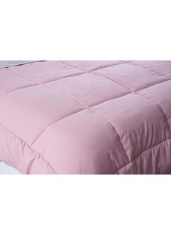 اشتري Room Essential 2-Piece Reversible Comforter Set 135X220Cm Silver Pink في الامارات