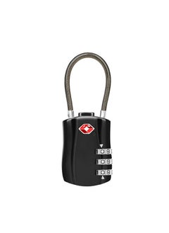 Buy 2 Pieces Suitcase Locks, Luggage Locks, TSA Approved Luggage Lock, Zinc Alloy Security Padlock, 3-Dial Combination Padlock for Luggage, Suitcases, Backpacks, Duffle Bag Laptop Camera Bag, Black in Saudi Arabia