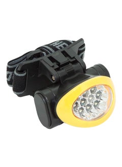 Buy 10-LED Portable Headlamp with Adjustable Elastic Headband Yellow and Black 3.5 x 3.25 x 0.2 Inch 702101 in Saudi Arabia