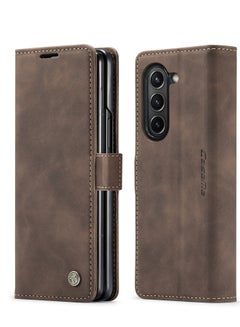 Buy CaseMe Samsung Galaxy Z Fold 5 Case Wallet, for Samsung Galaxy Z Fold 5 Wallet Case Book Folding Flip Folio Case with Magnetic Kickstand Card Slots Protective Cover - Coffee in Egypt