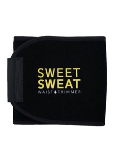 Buy Sweet Sweat Waist Trimmer - Black/Yellow Logo XL in UAE