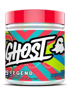 Buy GHOST Legend Pre Workout Energy Powder Blue Raspberry - 25 Servings in UAE