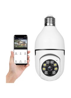 اشتري 360 Degree Wireless WIFI Light Bulb Security Camera with Motion Detection and two Way Audio system. في الامارات